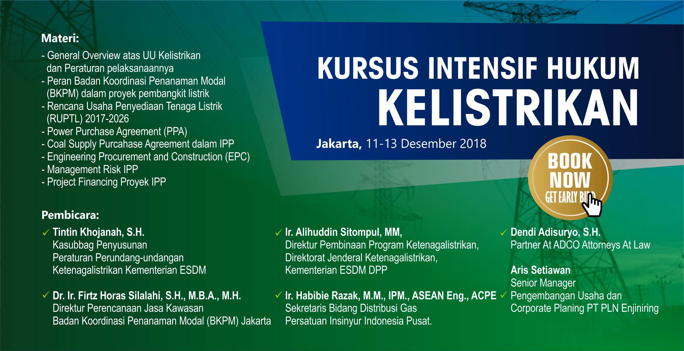 Kursus Intensif Hukum Kelistrikan