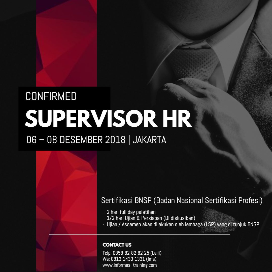 sertifikasi supervisor HR