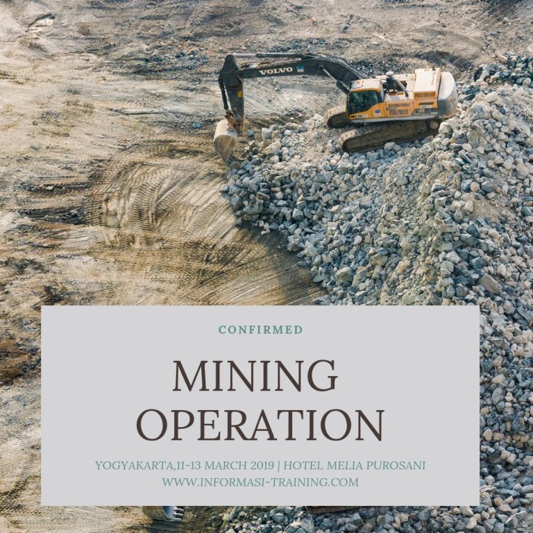 MINING OPERATION BASIC – Available Online