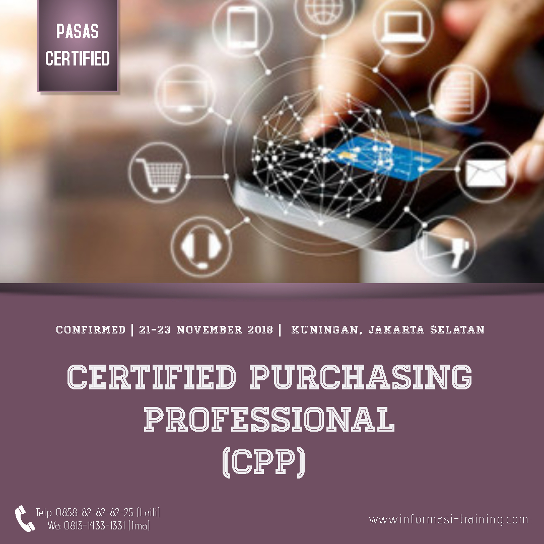 CPP (CERTIFIED PURCHASING PROFESSIONAL)